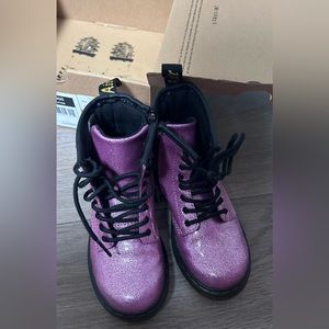 Dr. Martens pink glitter size 11 worn twice. Box included